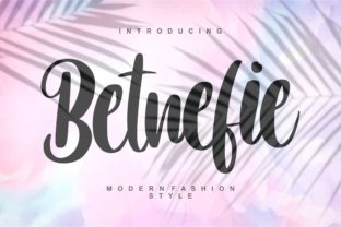 Betnefie: A Script Font for Dynamic Web Design