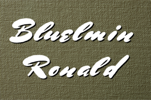 Bluelmin Ronald: A Bold Handwritten Font for Web Design