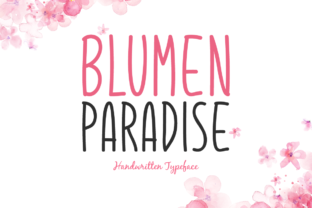 Blumen Paradise: A Beautiful Handwritten Font for Web Design