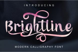 Brightline: A Modern Calligraphy Font for Digital Design