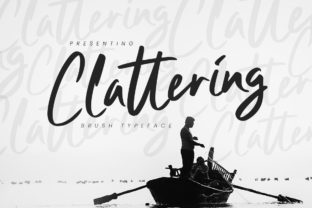 Clattering: A Bold Brush Font for Creative Branding