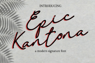 Epic Kantona: A Script Font for Digital Design Excellence