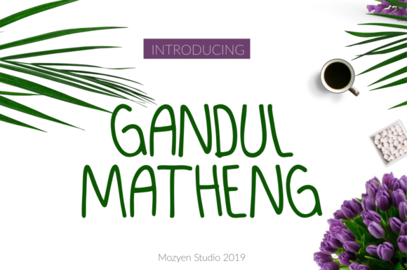 Gandul Matheng: A Script Font with Warmth and Readability