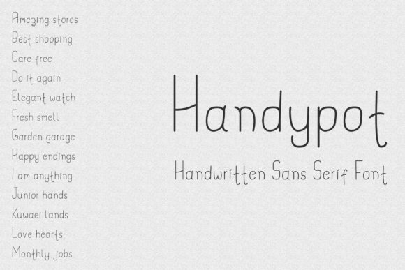 Handypot: A Playful Font for Editorial Design and Content Creation