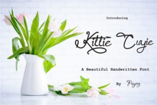 Kittie Cuyie: A Modern Script Font for Editorial Design