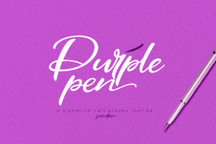 Purple Pen: A Script Font for Editorial Design