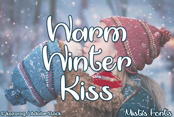 Warm Winter Kiss: A Font for Whimsical Campaigns